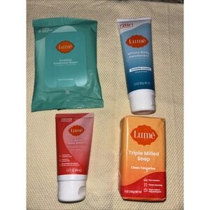 Lume - Starter Bundle - Bar Soap, Body Wash, Whole Body Cream Deodorant, & Wipes